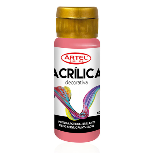 PINTURA ACRILICA ROSADO 60  ML  ARTEL