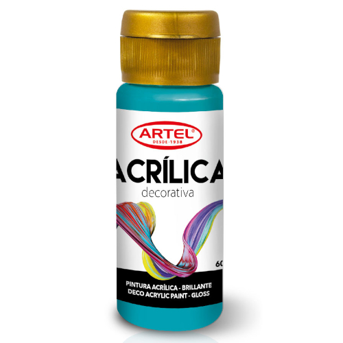 PINTURA ACRILICA DECORATIVA AZUL CALIPSO 60ML