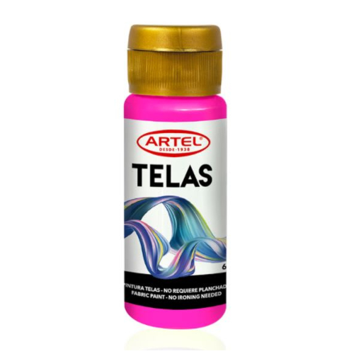 PINTURA TELA NEON ROSADO 60ML ARTEL