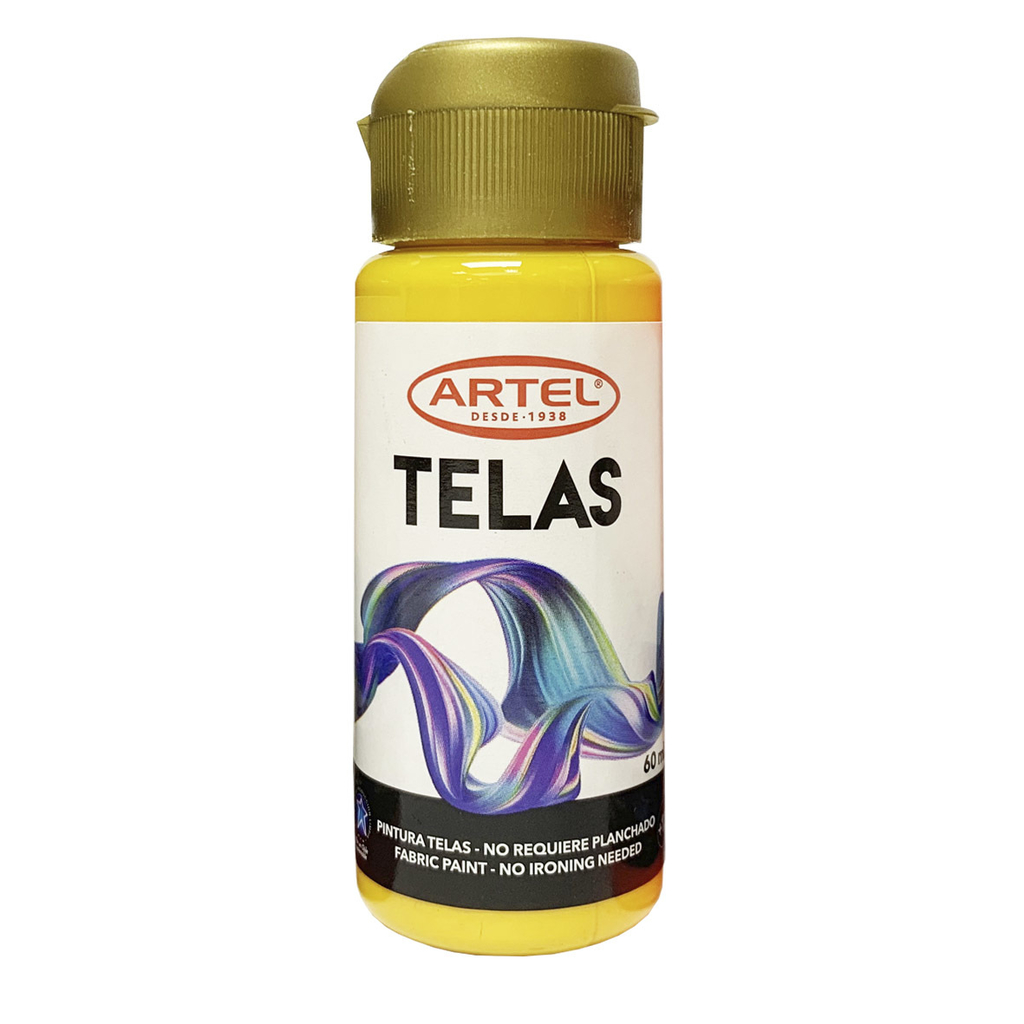 PINTURA TELA AMARILLO 60 ML ARTEL