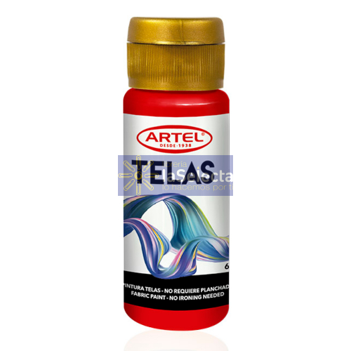 PINTURA TELA CARMIN 60 ML ARTEL