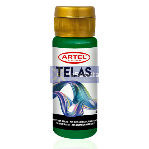 PINTURA TELA VERDE OSCURO 60 ML ARTEL