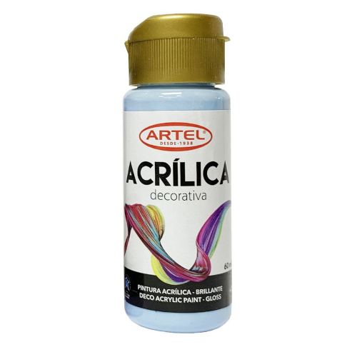 PINTURA ACRILICA PASTEL CELESTE 60 ML ARTEL