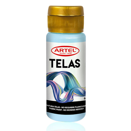 PINTURA DE TELA PASTEL CELESTE 60 ML ARTEL