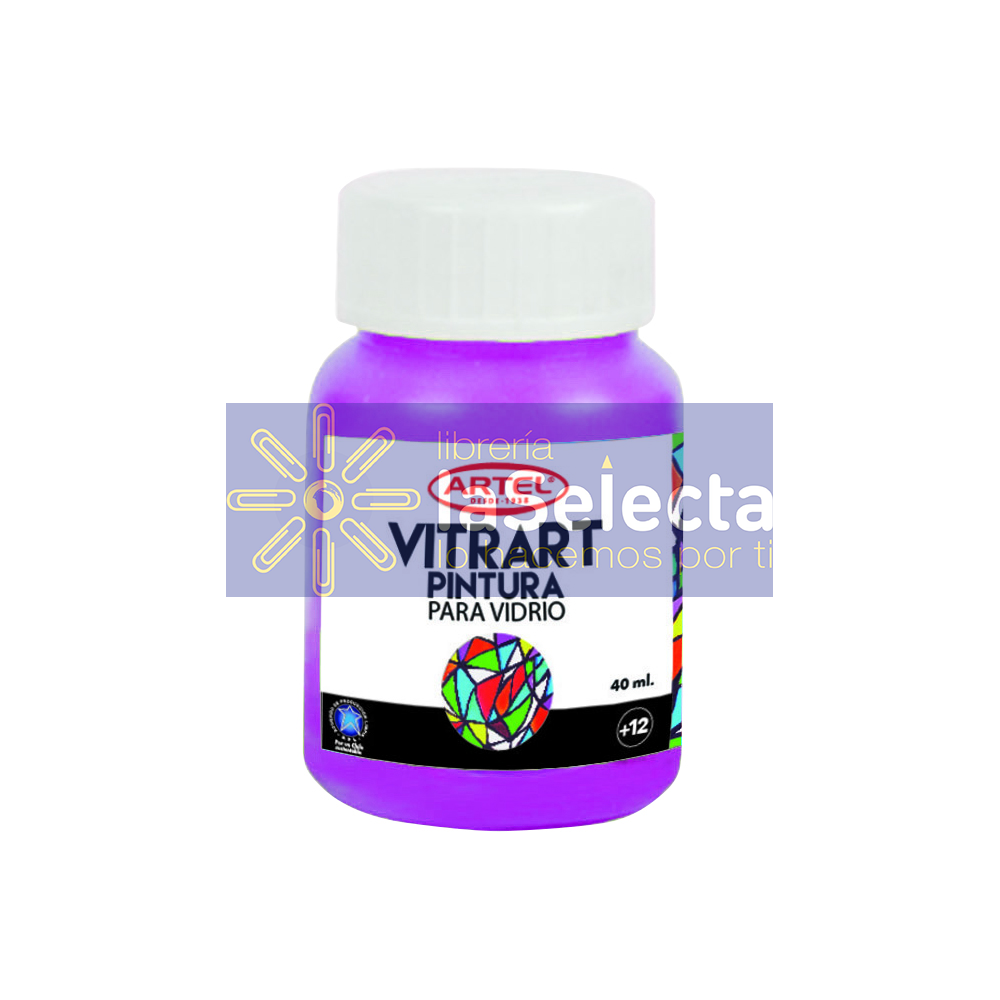 PINTURA VITRAT PARA VIDRIO MAGENTA 40 ML ARTEL