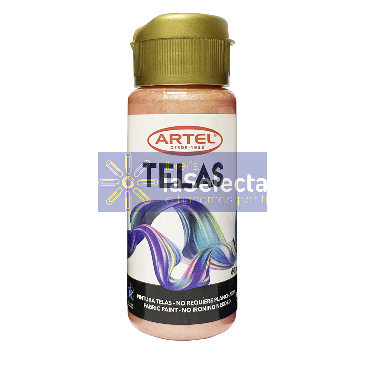 PINTURA TELA METALICA ROSA 60 ML ARTEL
