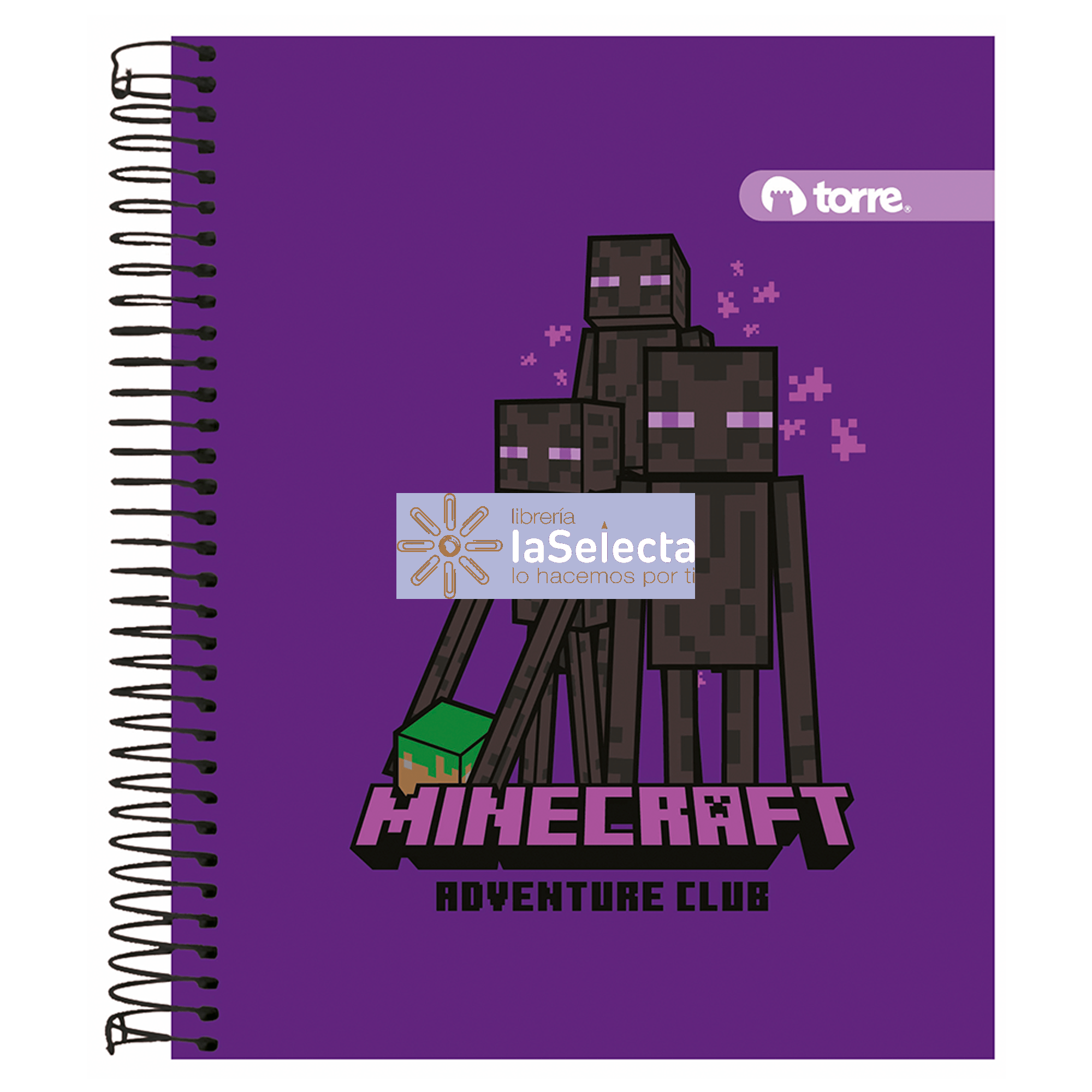 CUADERNO TRIPLE TOP 150 HJS 7MM MINECRAFT TORRE