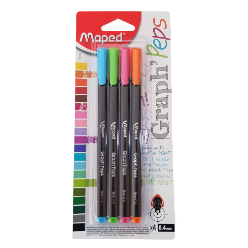 PACK ROTULADOR COLORES 0.4 MAPED