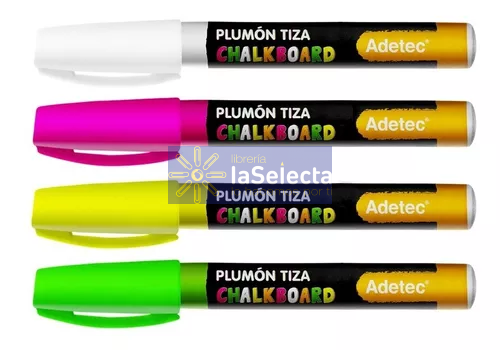 PLUMON TIZA COLORES SURTIDOS 4 UN ADETEC