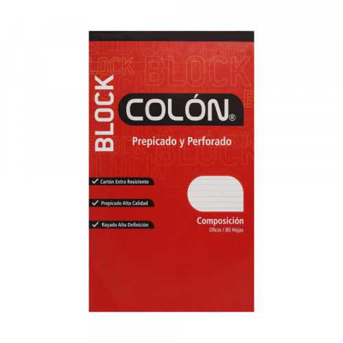 BLOCK DE APUNTES COMPOSICION 80 HJS 56 G COLON