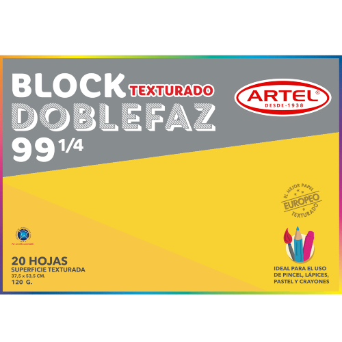 BLOCK DE DIBUJO DOBLEFAZ 99 1/4 ARTEL