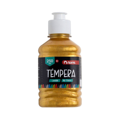 TEMPERA METALICA DORADA 250 ML TORRE