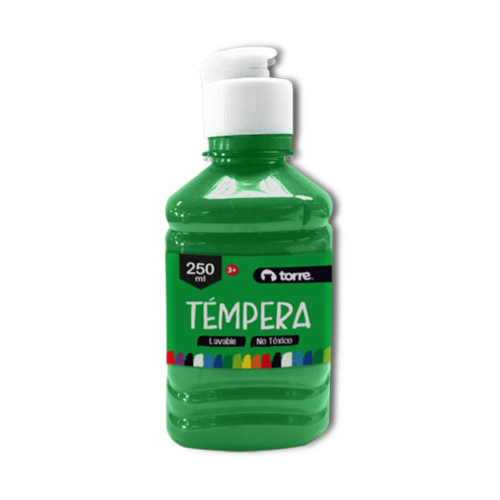 TEMPERA VERDE OSCURO 250 ML TORRE