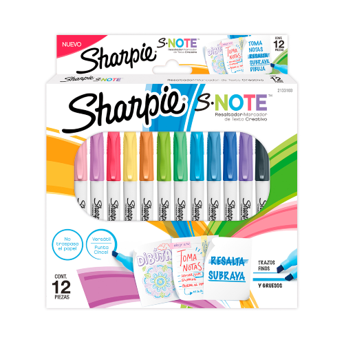 SET 12 MARCADORES SNOTE SHARPIE