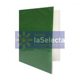 CARPETA PLASTIFICADA OFICIO VERDE OSCURO JUAN ALBE