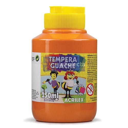 TEMPERA NARANJA 250ML ACRILEX