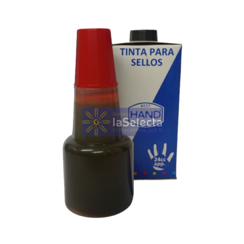 TINTA PARA TAMPON ROJO 24CC HAND
