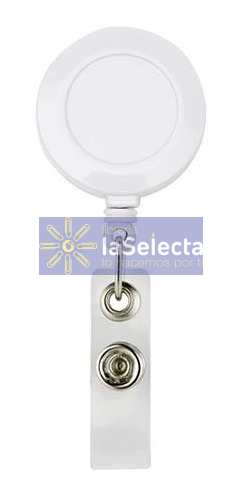 CLIP RETRACTIL PLASTICO PARA CREDENCIAL CON PORTA