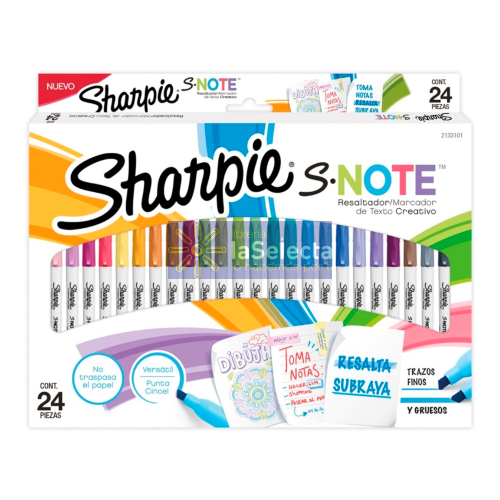 MARCADORES S NOTE 24 COLORES SHARPIE