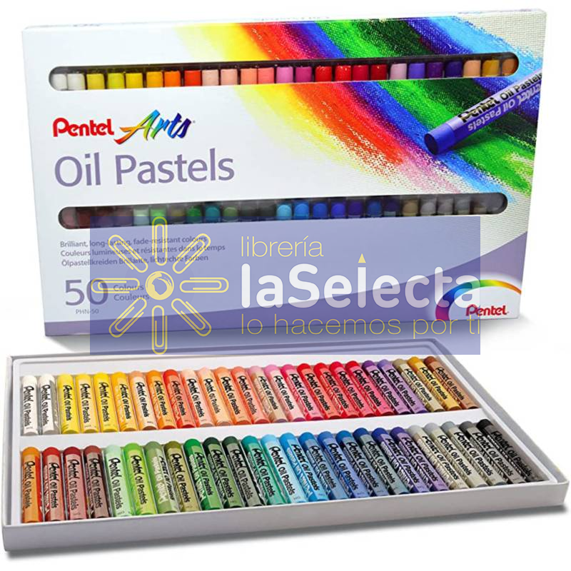 LAPICES DE 50 COLORES PASTELES PENTEL