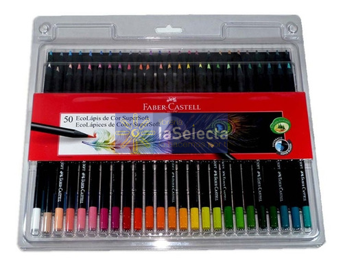 LAPICES 50 COLORES SUPER SOFT FABER CASTELL