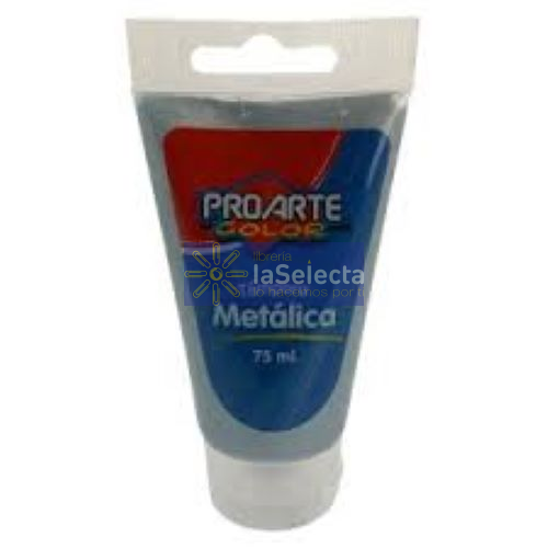 TEMPERA METALICA 75 ML PLATA PROARTE