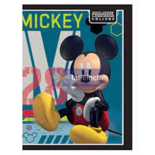 CUADERNO COLLEGE MICKEY 7MM 80HJS PROARTE