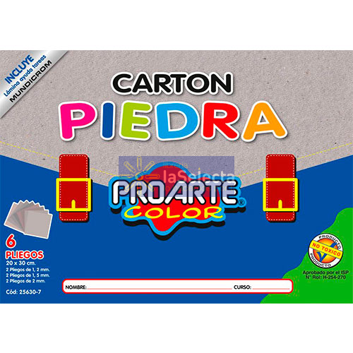 CARPETA DE CARTON PIEDRA 6 UN PROARTE