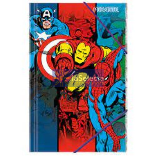 CARPETA CON ELASTICO OFICIO MARVEL PROARTE