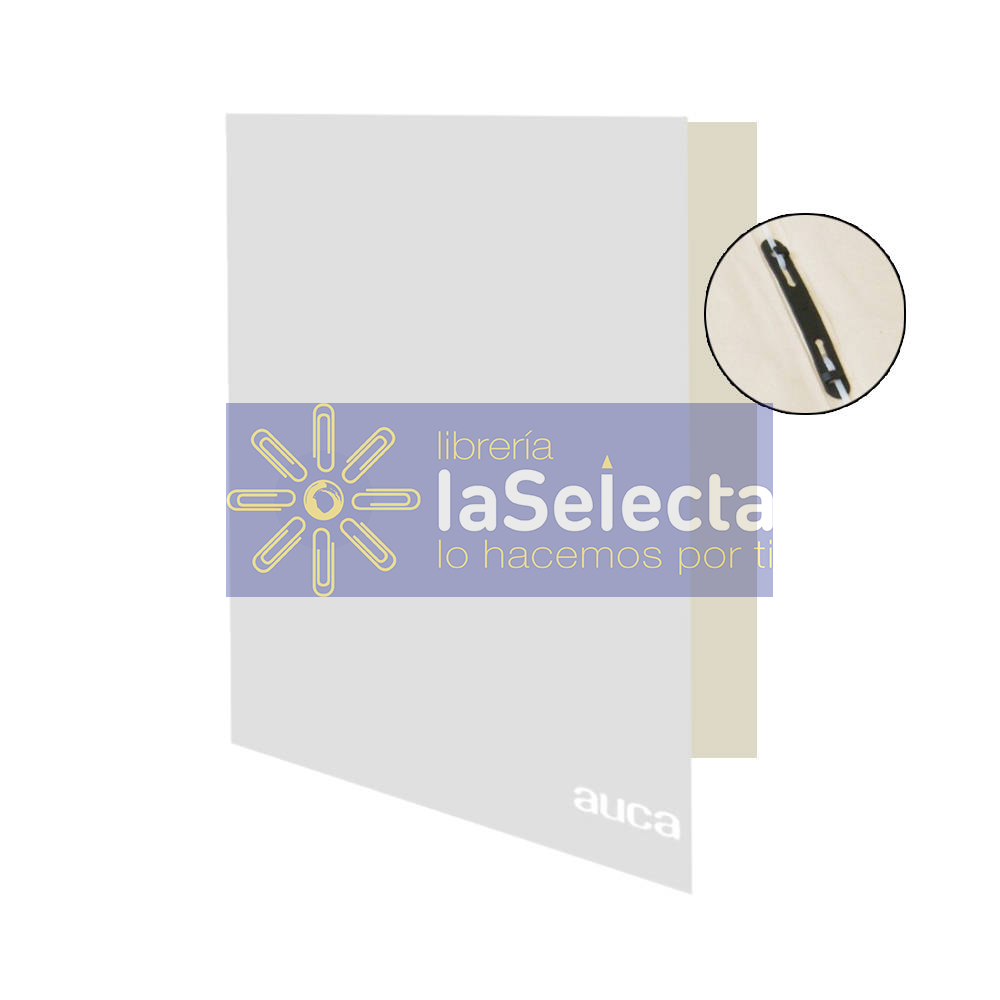 CARPETA PLASTIFICADA CON GUSANO OF BLANCO AUCA
