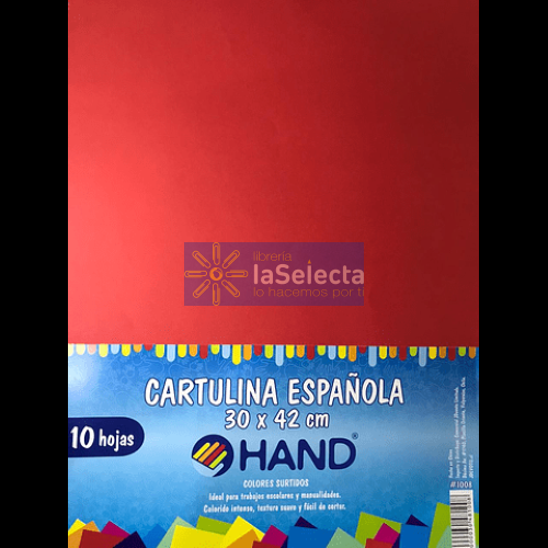 CARPETA DE CARTULINA ESPAÑOLA 10 UN HAND