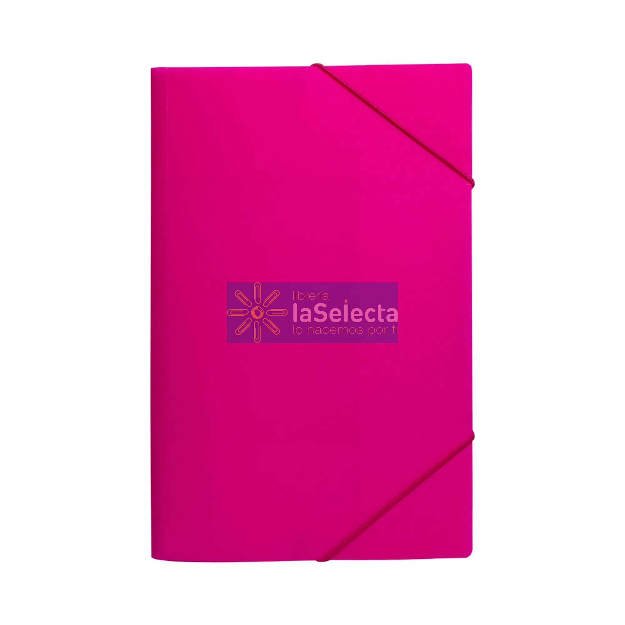 CARPETA CARTULINA CON ELASTICO FUCSIA LAVORO