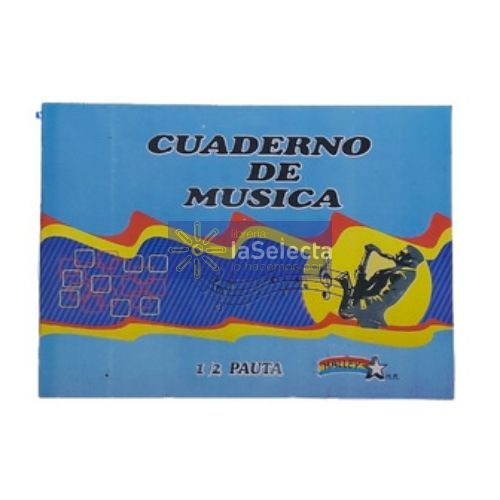 CUADERNO MUSICA MEDIA PAUTA 10 HJS HALLEY