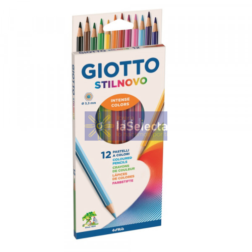 LAPICES 12 COLORES CROMOCOLOR HEXAGONAL GIOTTO