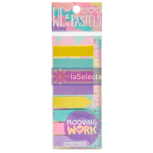SET BANDERITAS 8 COLORES PASTEL MOOVING