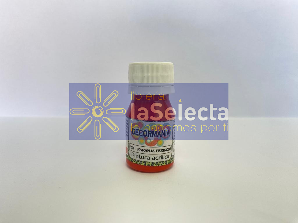 PINTURA ACRILICA 40 ML NARANJA PERINONE 354 DECORMANIA