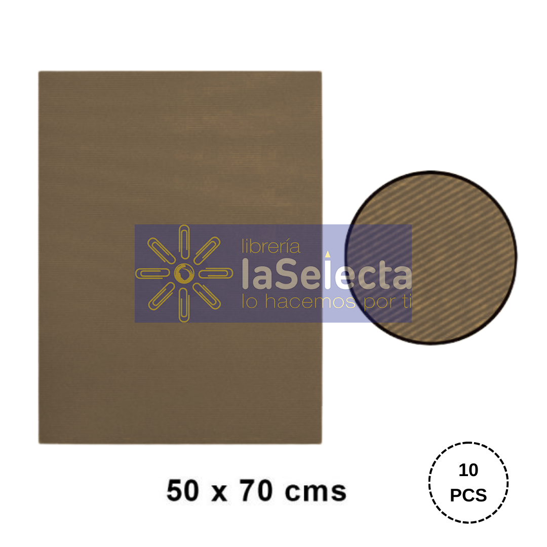 CARTON CORRUGADO 50X70 CM CAFE ART&CRAFT