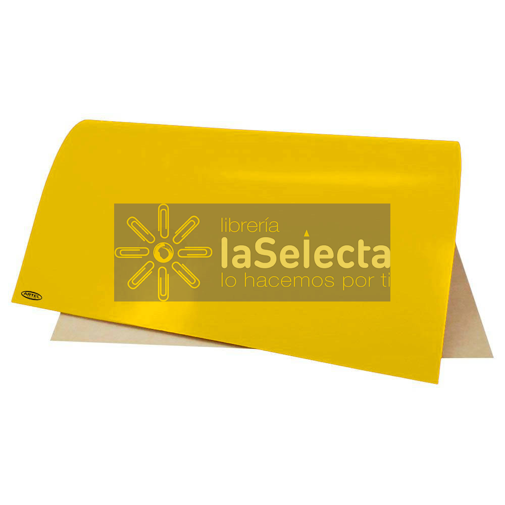 CARTON PINTADO AMARILLO 55X77 CM 240 GR REVERSO MAULE MELIER
