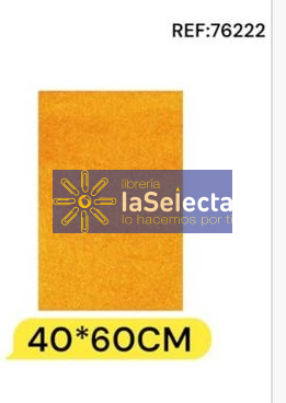 GOMA EVA 60X40 CM 2MM GLITTER NARANJO IMPORTADO