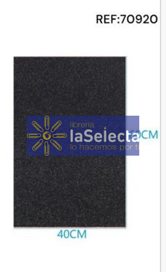 GOMA EVA 60X40 CM 2MM GLITTER NEGRO IMPORTADO