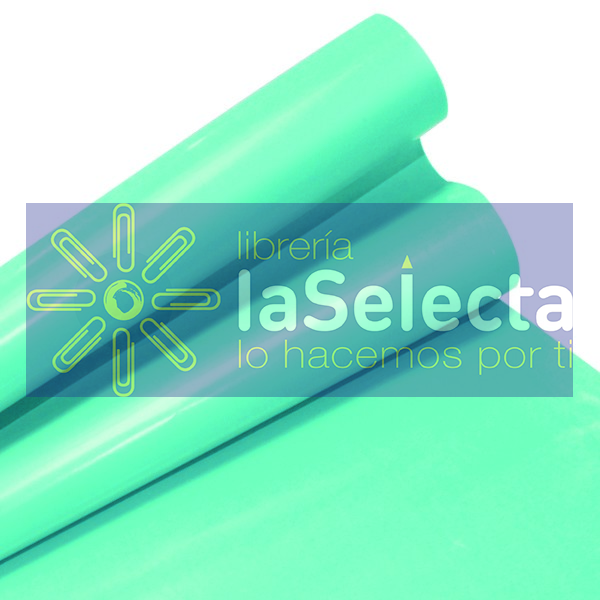 PAPEL LUSTRE BRILLANTE 55X77 CM TURQUESA IMPORTADO