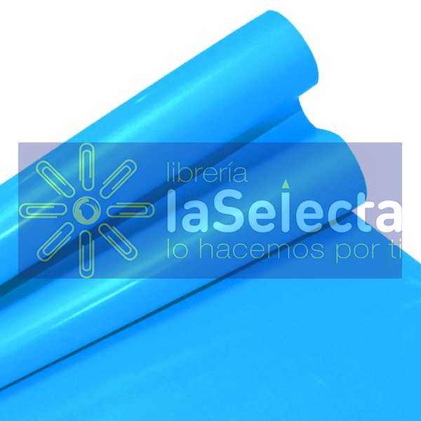 PAPEL LUSTRE BRILLANTE 55X77 CM CELESTE IMPORTADO