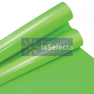 PAPEL LUSTRE BRILLANTE 55X77 CM VERDE PISTACHO IMPORTADO
